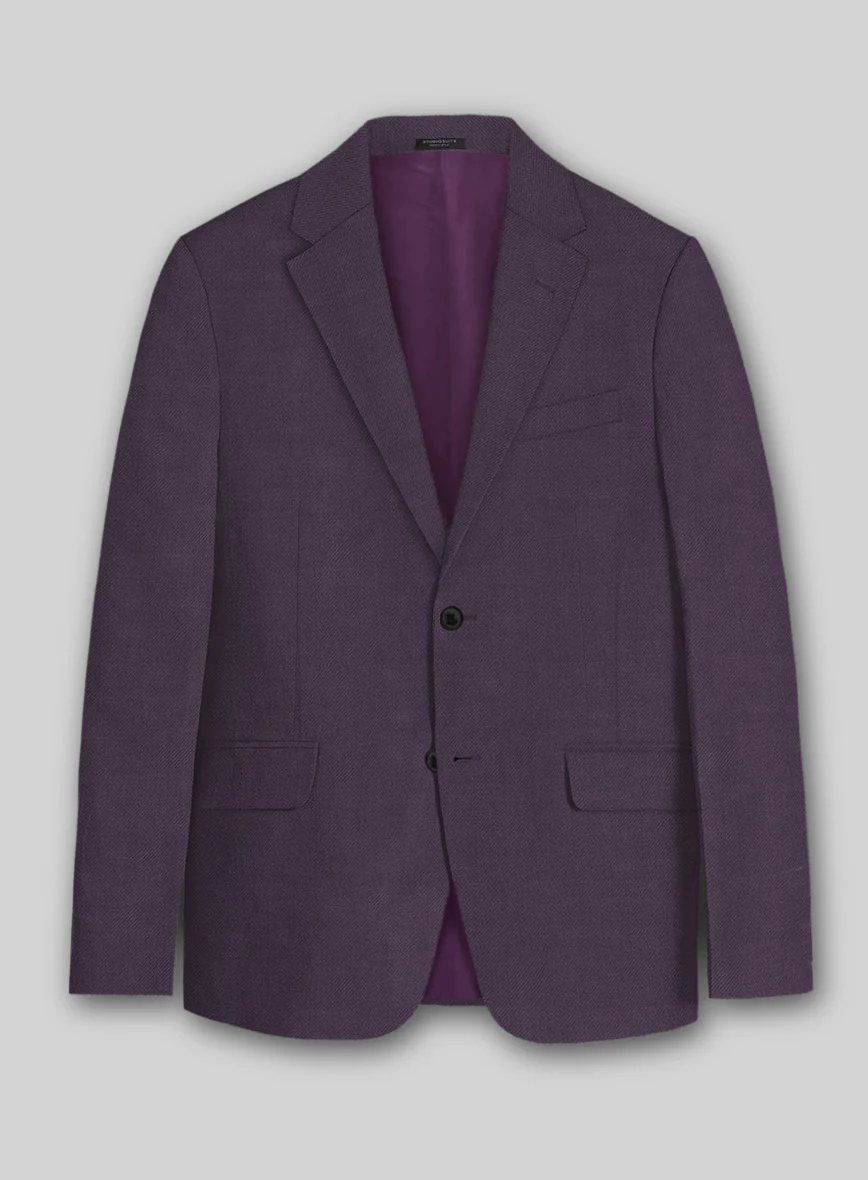 Solbiati Art Du Lin Dark Lavender Linen Jacket