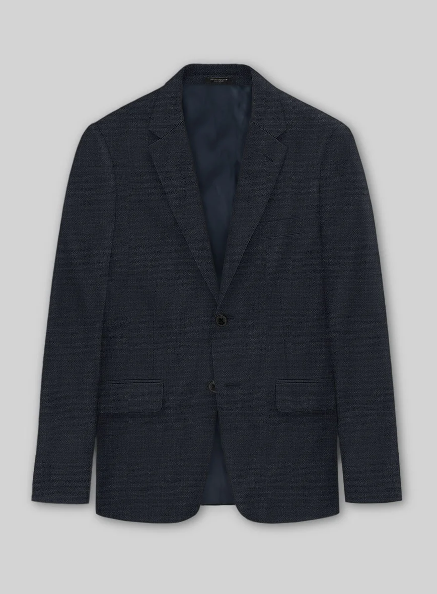 Solbiati Art Du Lin Deep Blue Linen Suit - Image 3