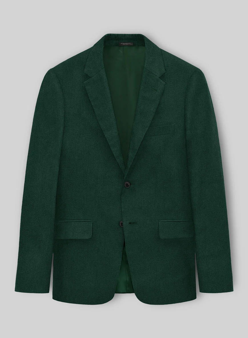 Solbiati Art Du Lin Green Linen Jacket