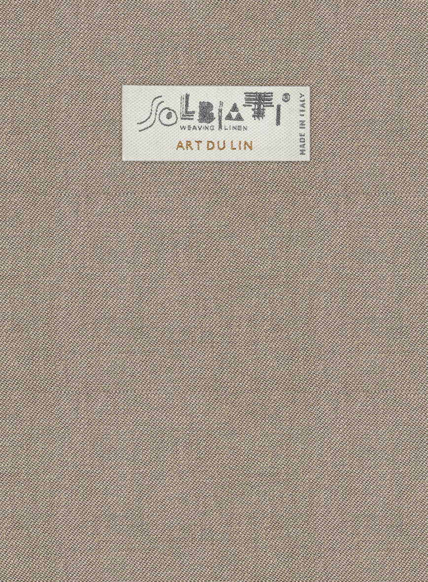 Solbiati Art Du Lin Hazel Brown Linen Jacket - Image 3