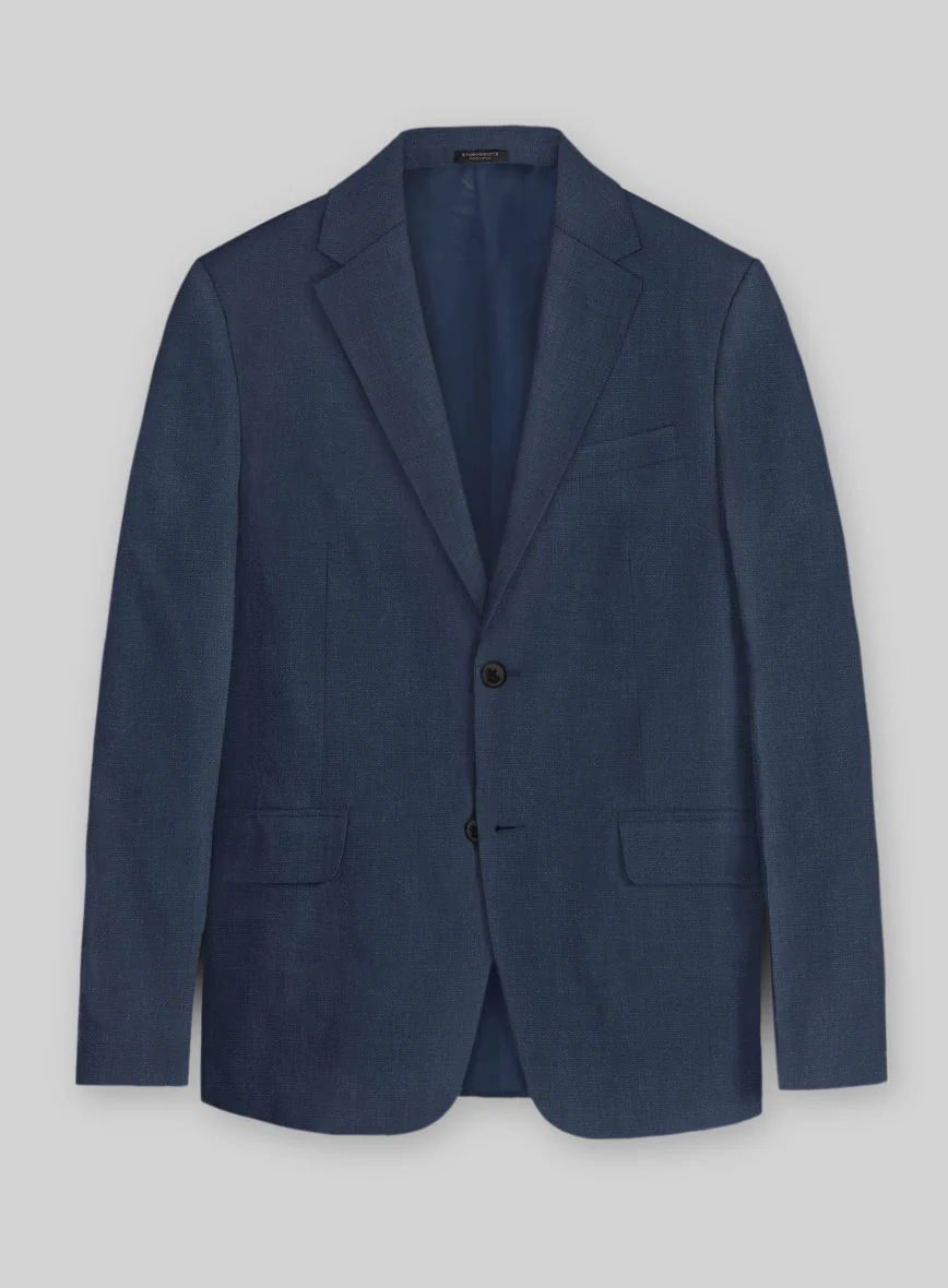 Solbiati Art Du Lin Indigo Blue Linen Jacket