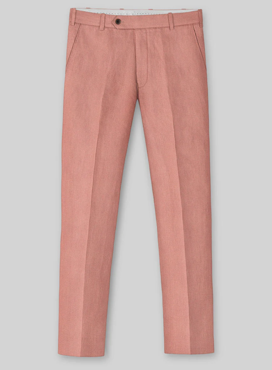 Solbiati Art Du Lin Light Melon Linen Suit - Image 5