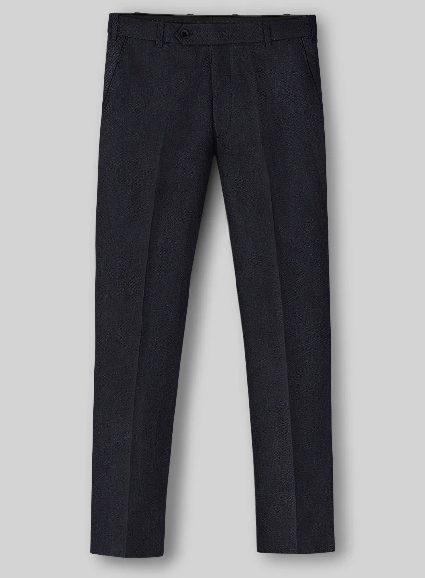 Solbiati Art Du Lin Midnight Blue Linen Suit - Image 5