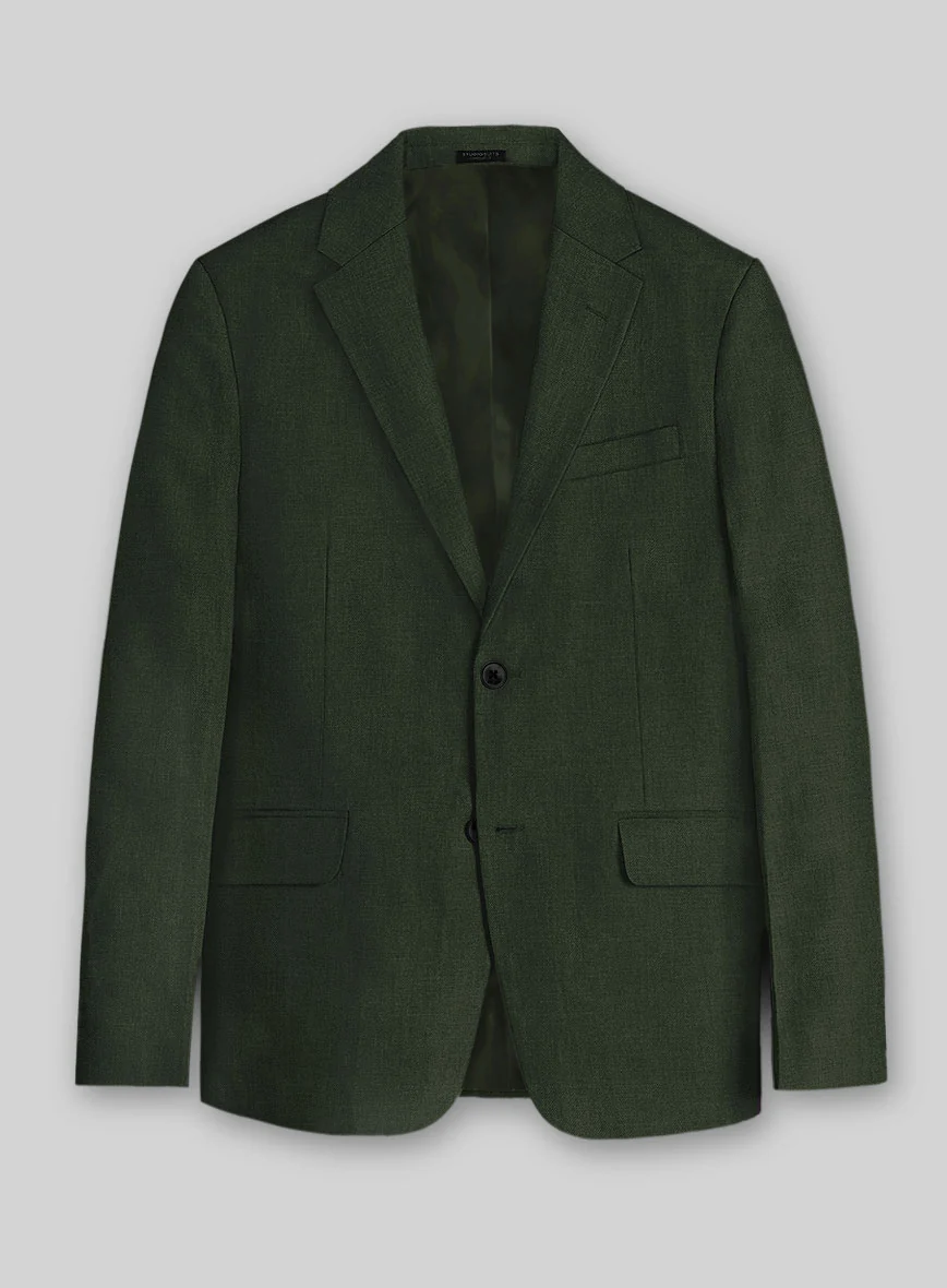 Solbiati Art Du Lin Palm Green Linen Jacket