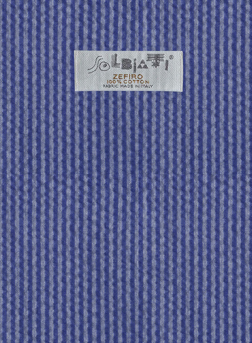 Solbiati Azure Blue Seersucker Jacket - Image 3