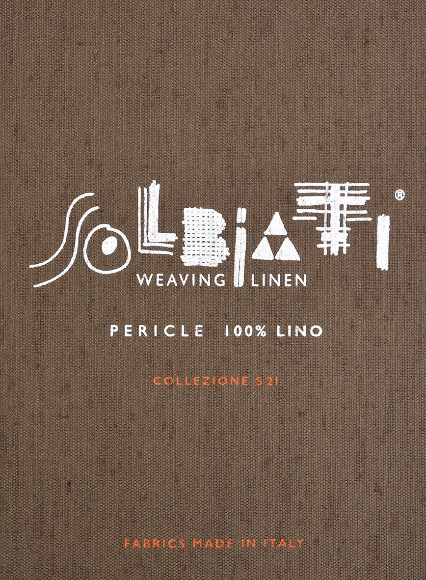 Solbiati Barn Beige Stripe Linen Jacket - Image 6