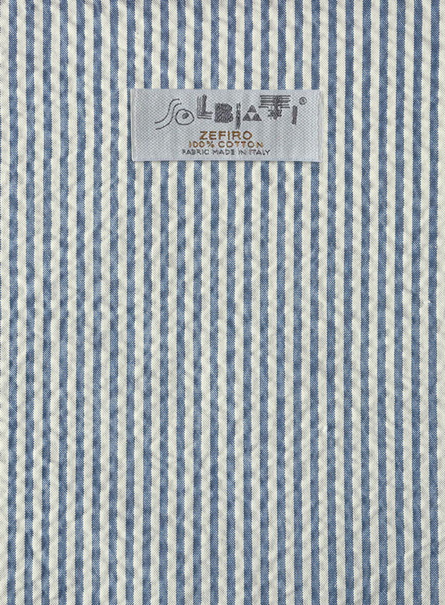 Solbiati Blue Seersucker Pants - Image 4