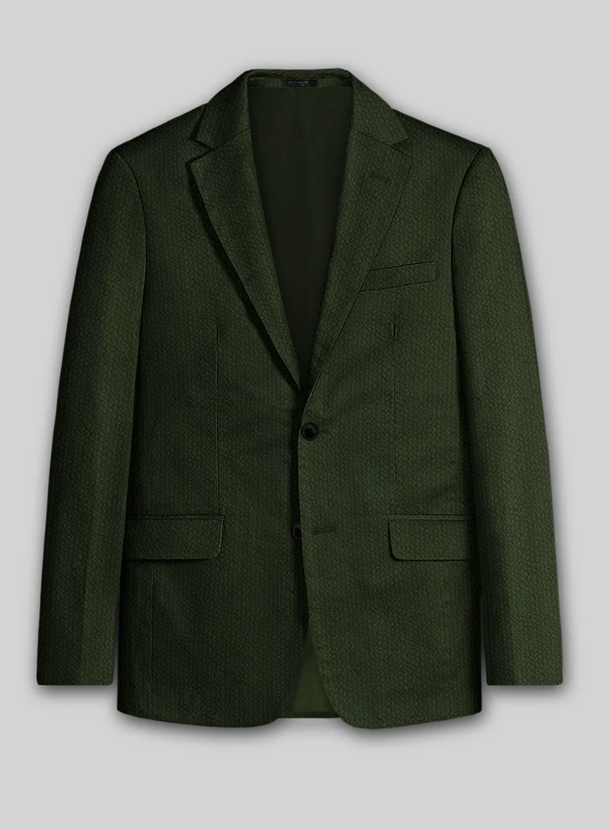 Solbiati Bottle Green Seersucker Suit - Image 3