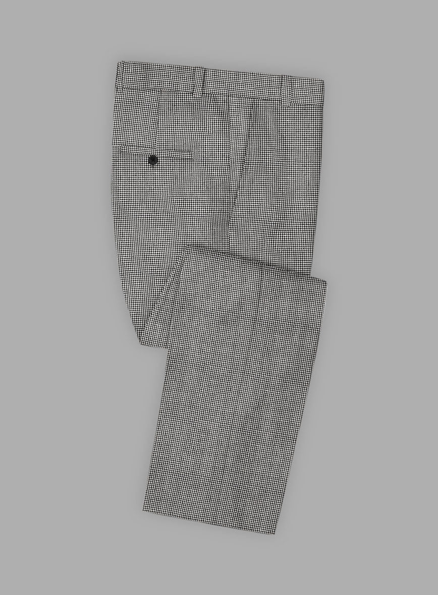 Solbiati BW Houndstooth Linen Suit - Image 6