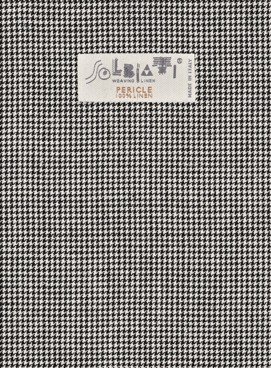 Solbiati BW Houndstooth Linen Suit - Image 7