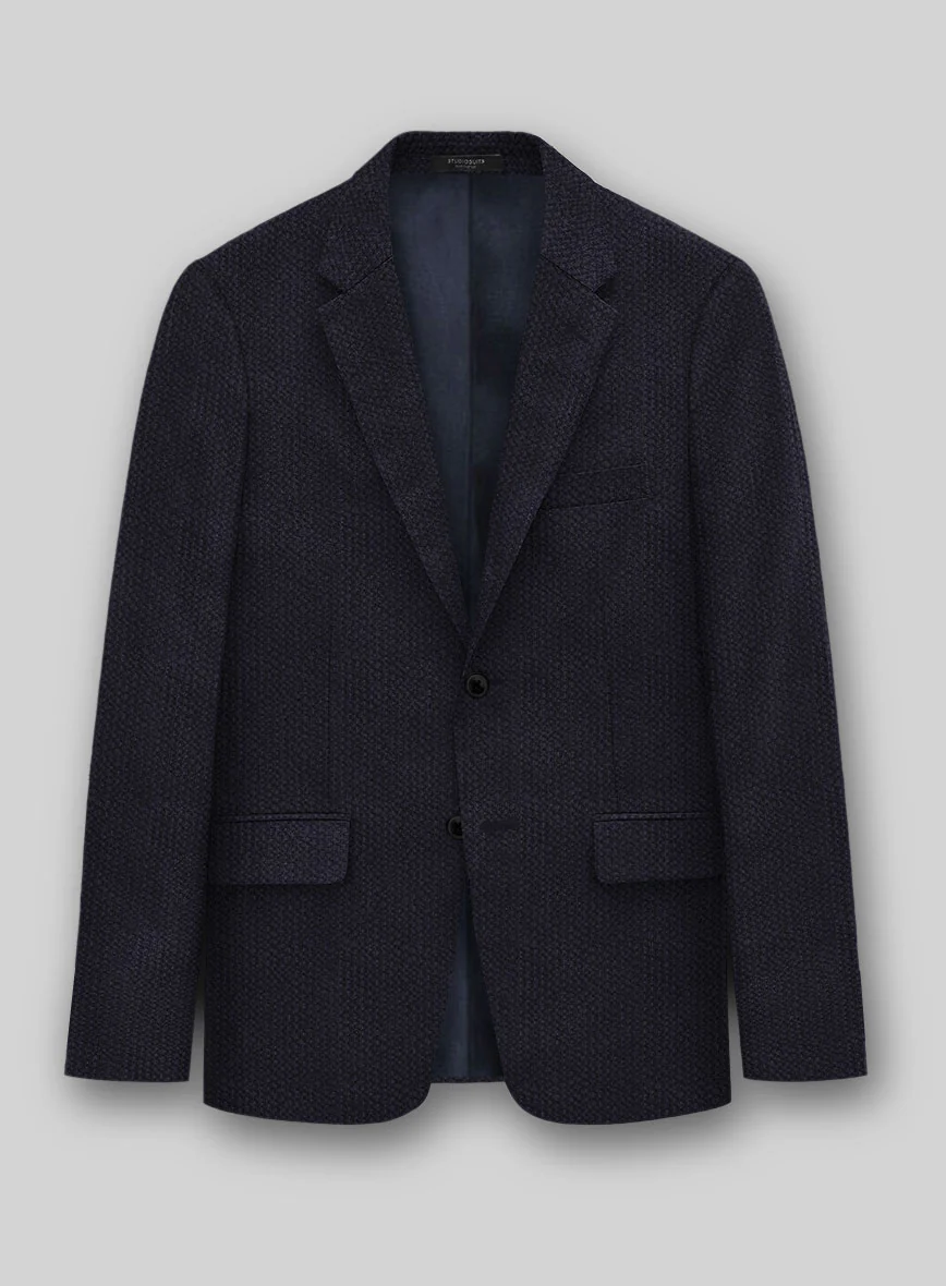 Solbiati Deep Blue Seersucker Suit - Image 4