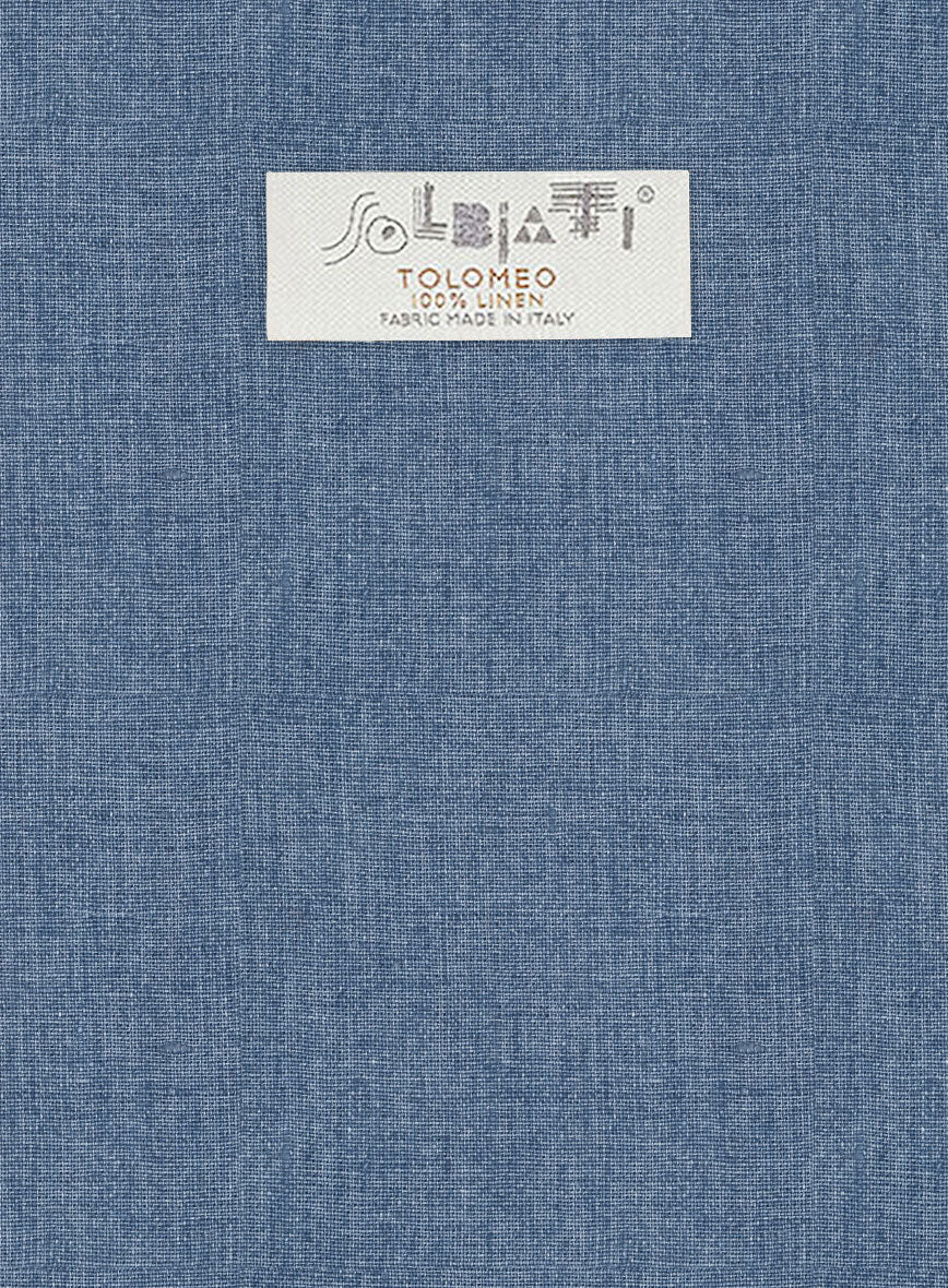 Solbiati Denim Light Blue Linen Jacket - Image 3
