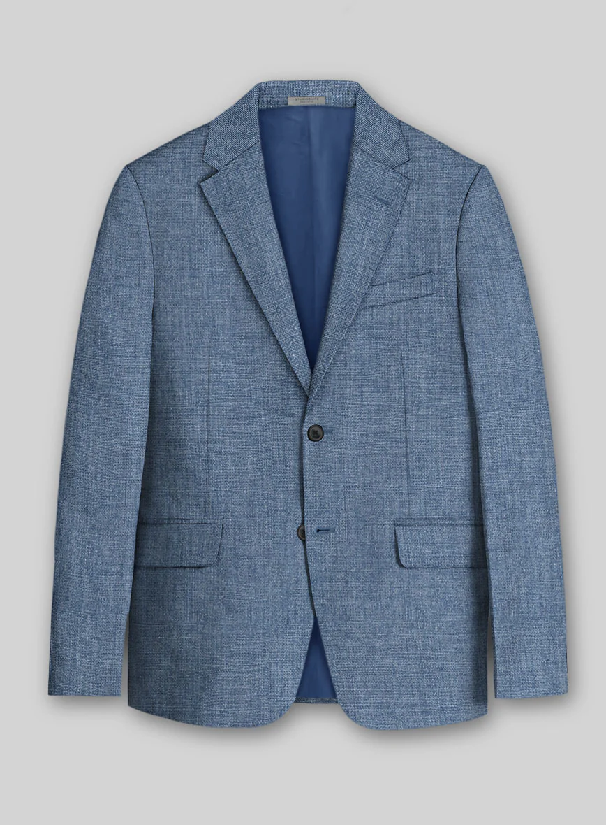 Solbiati Denim Light Blue Linen Suit - Image 4