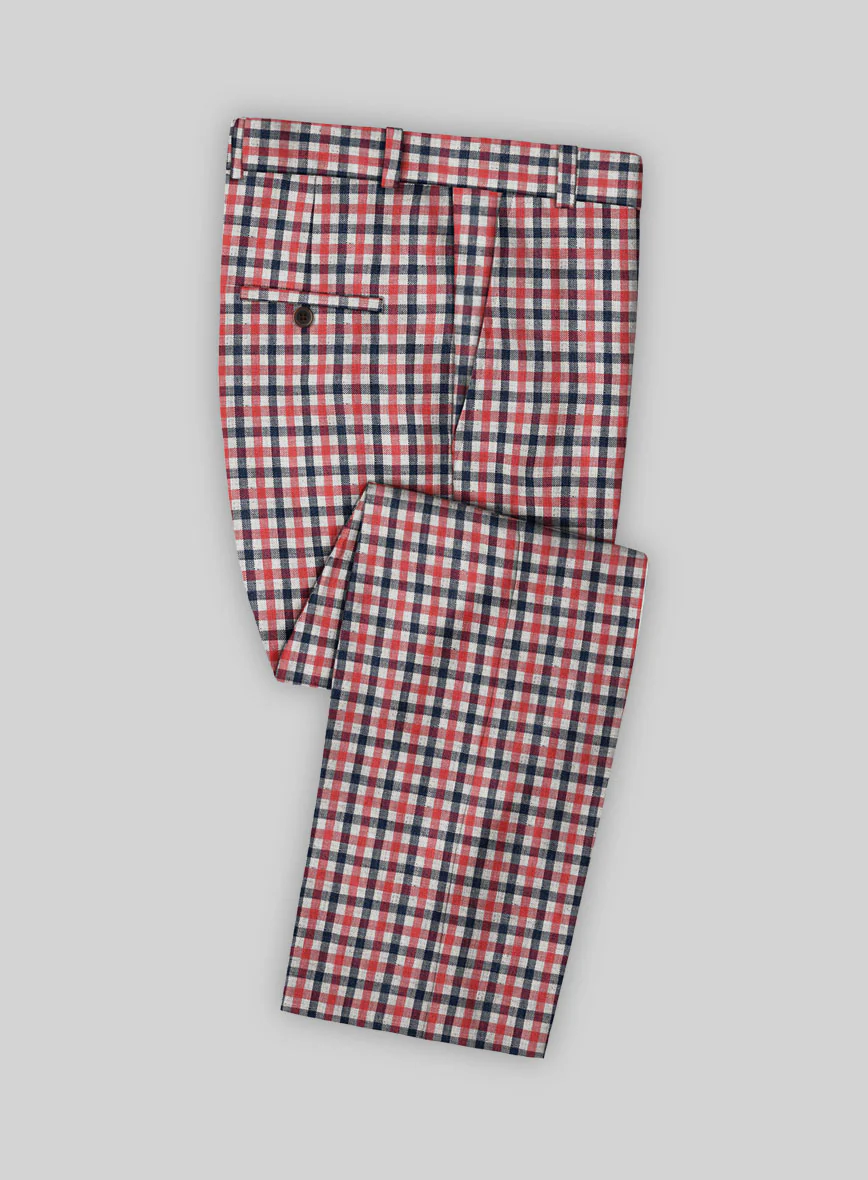Solbiati Gingham Checks Linen Suit - Image 4