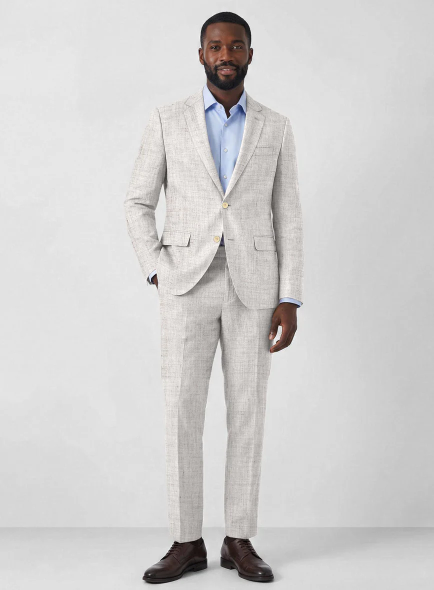 Solbiati Haze Beige Linen Suit