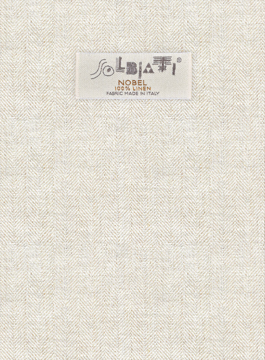 Solbiati Herringbone Fawn Linen Suit - Image 6