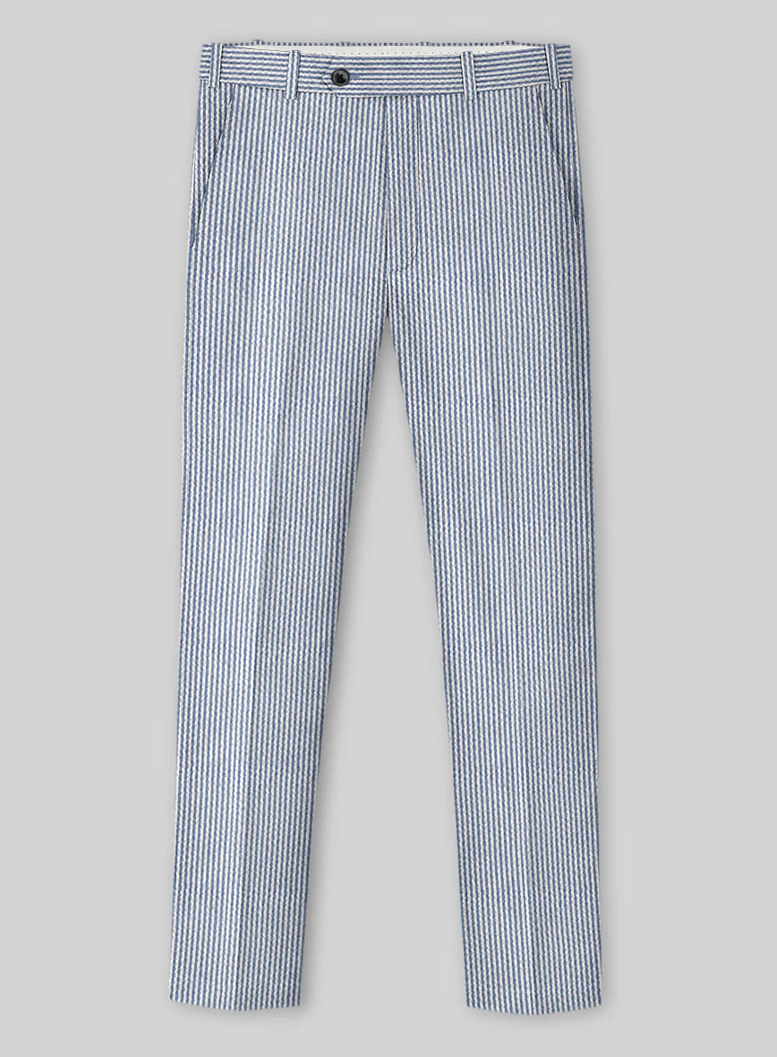 Solbiati Light Blue Seersucker Suit - Image 6