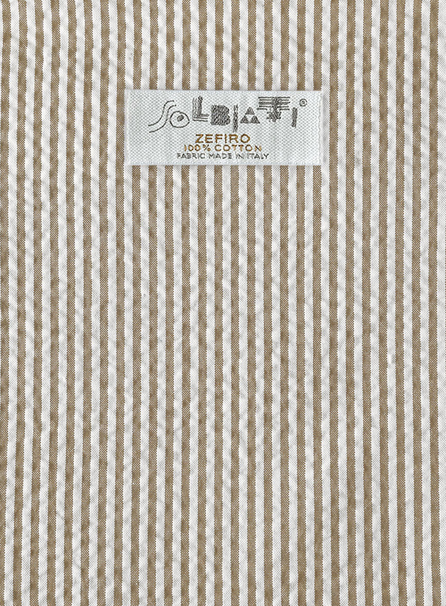 Solbiati Light Brown Seersucker Jacket - Image 3