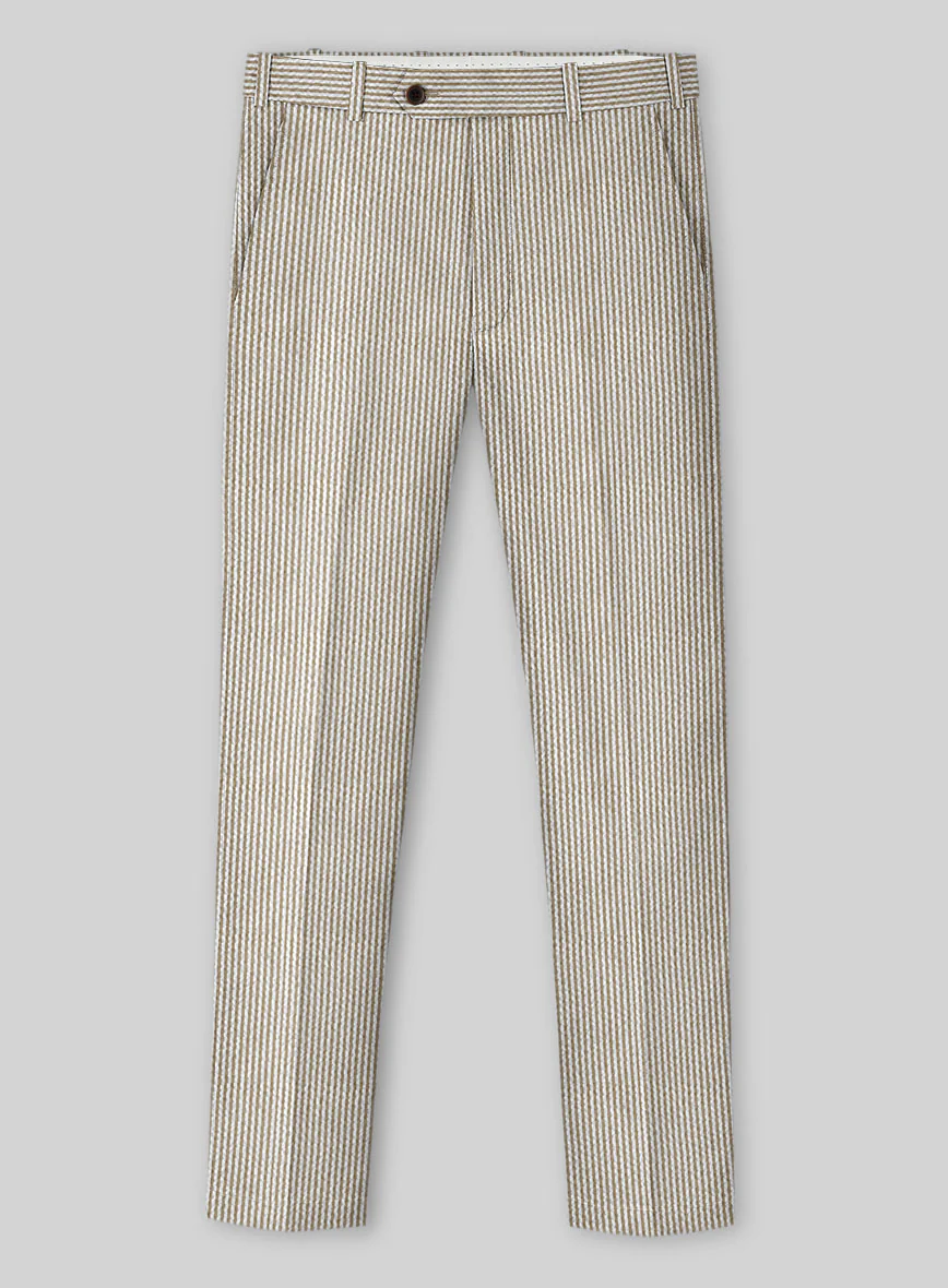 Solbiati Light Brown Seersucker Suit - Image 5