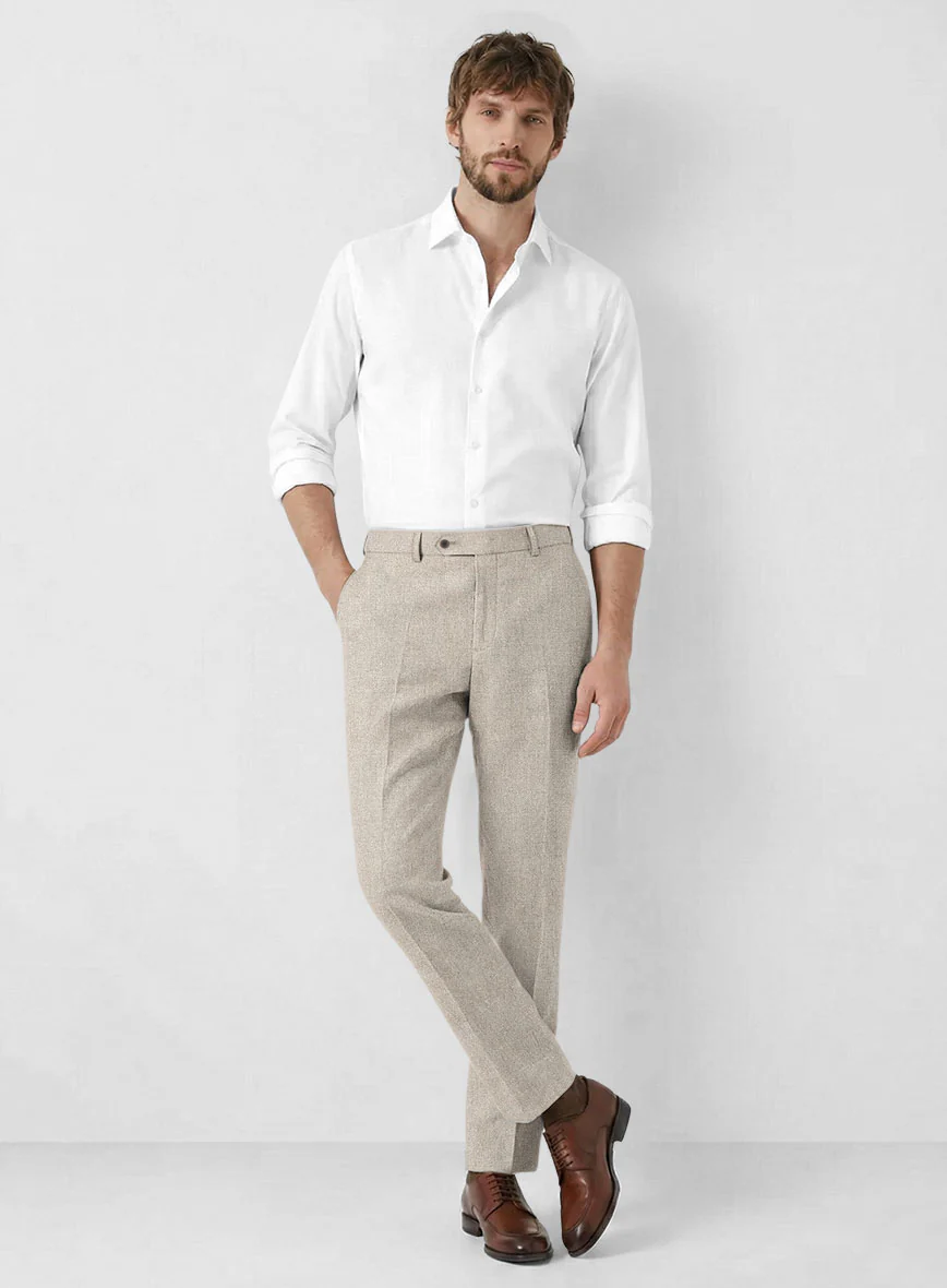 Solbiati Pericle Beige Linen Pants - Image 3