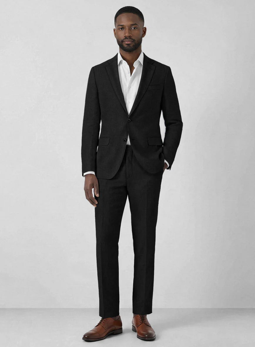 Solbiati Pericle Black Linen Suit