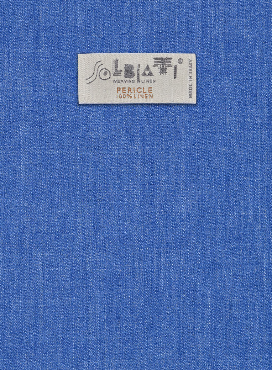 Solbiati Pericle Bright Blue Linen Jacket - Image 3