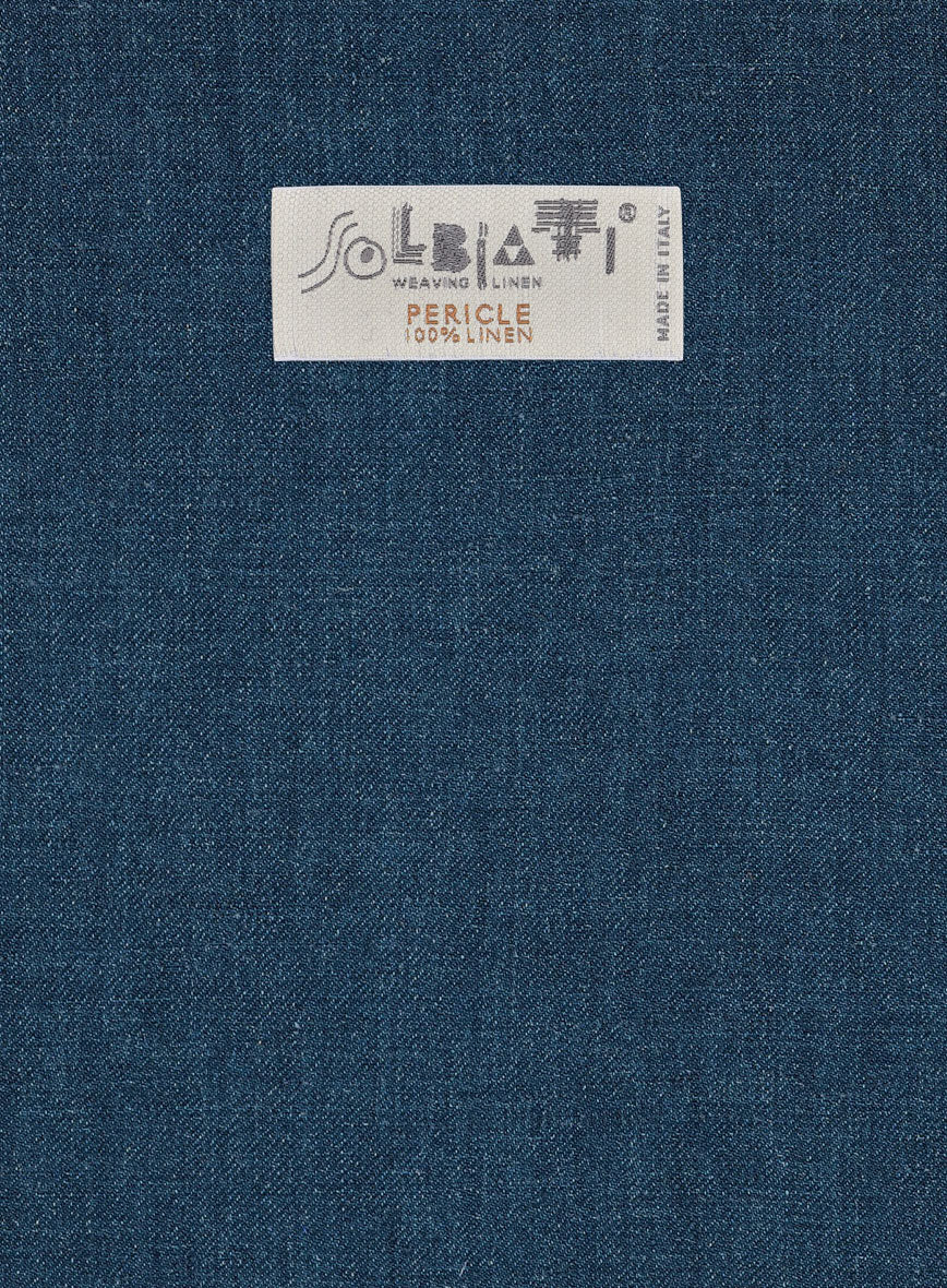 Solbiati Pericle Casa Blue Linen Jacket - Image 3
