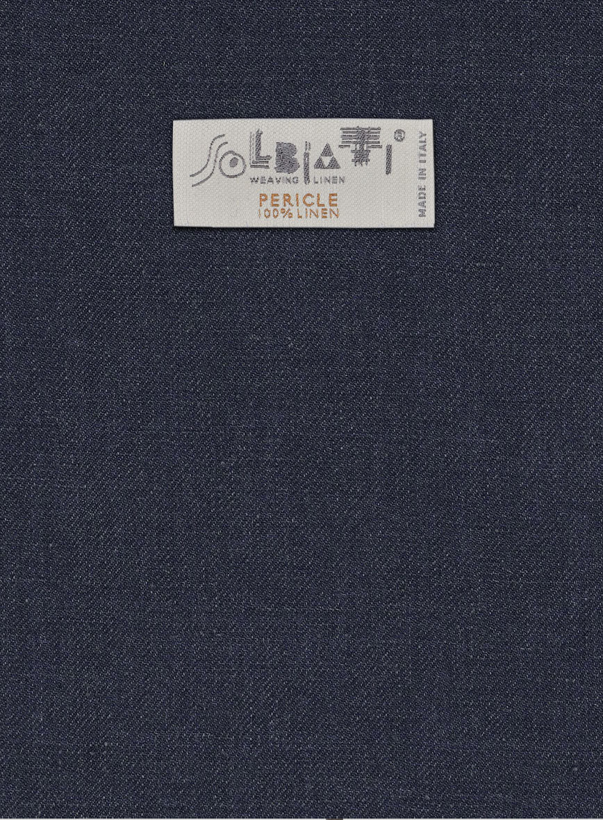 Solbiati Pericle Dark Blue Linen Suit - Image 8