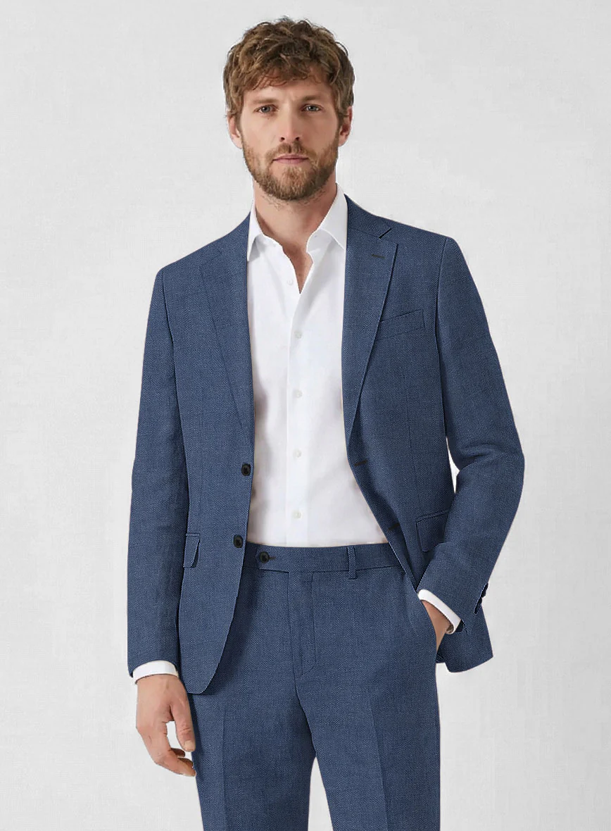 Solbiati Pericle Denim Blue Linen Suit - Image 3