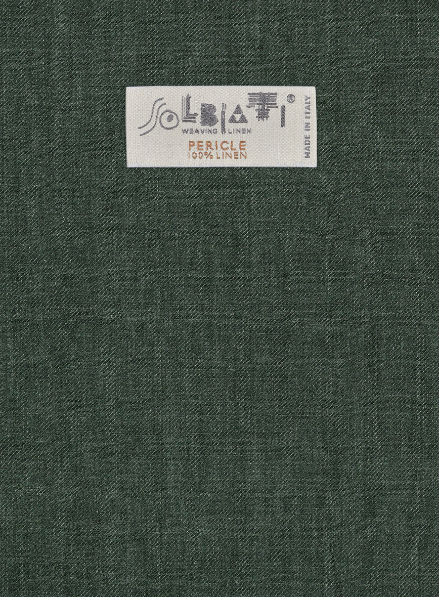 Solbiati Pericle Green Linen Jacket - Image 3