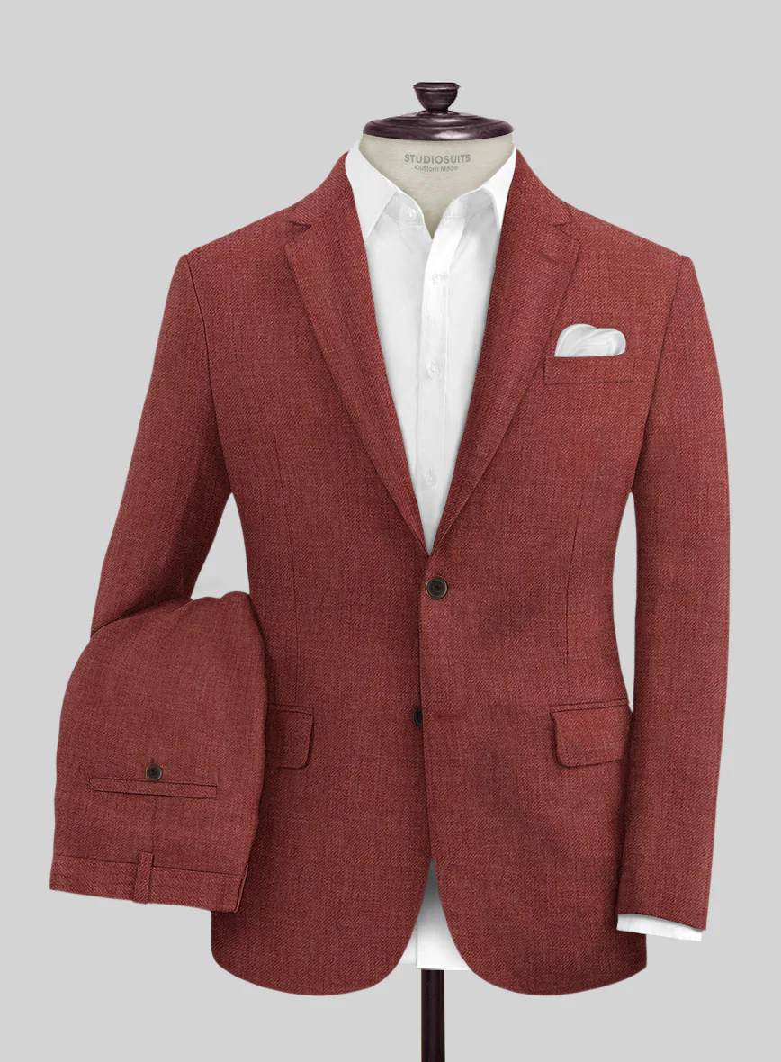 Solbiati Pericle Rust Linen Suit