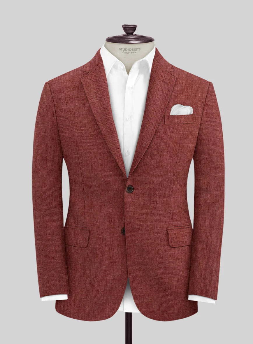 Solbiati Pericle Rust Linen Suit - Image 4