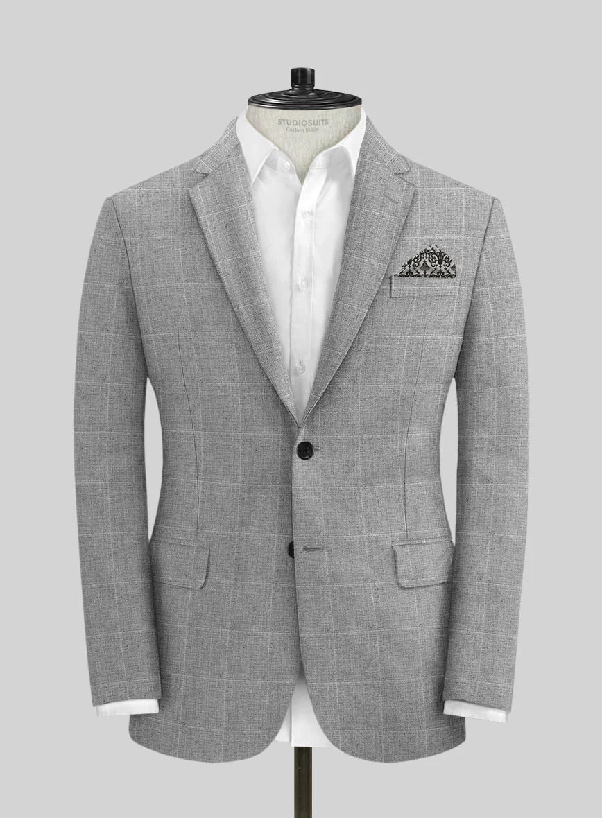 Solbiati Piazza Gray Linen Suit - Image 3