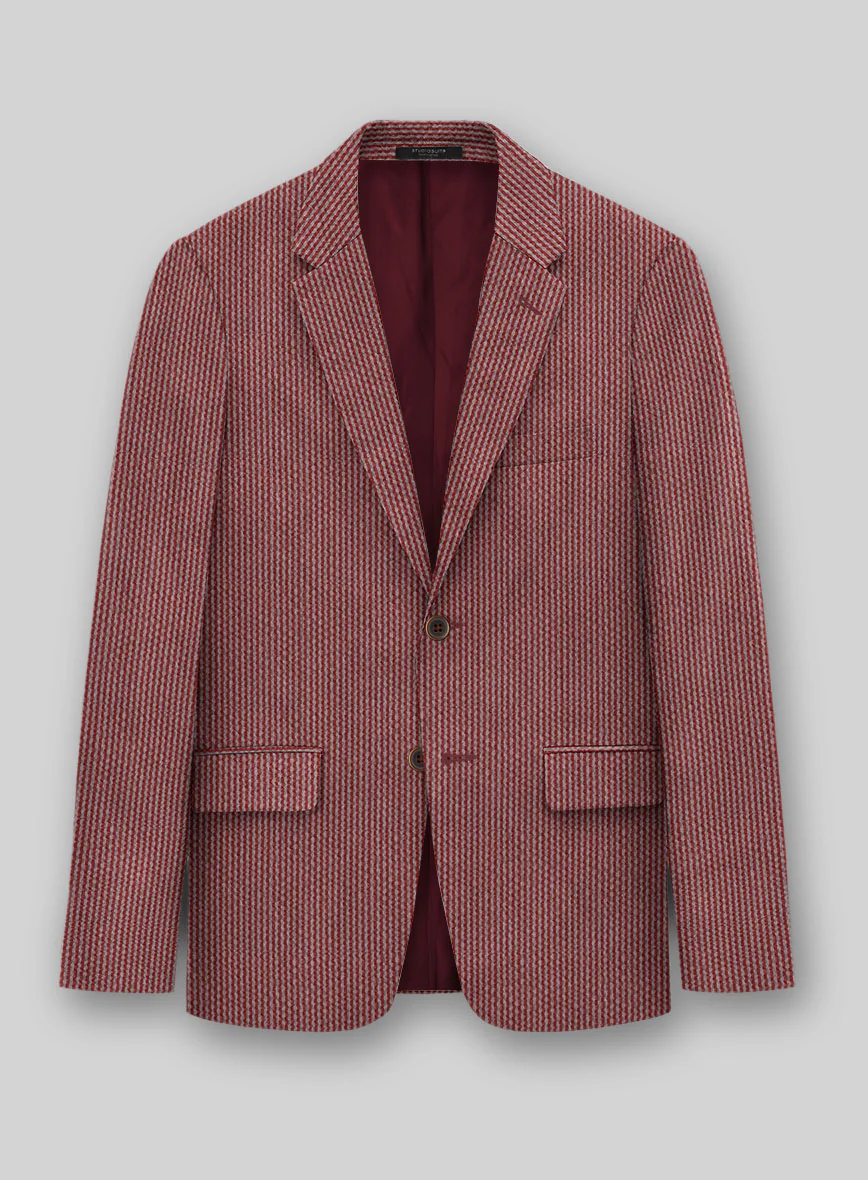 Solbiati Rosewood Seersucker Jacket