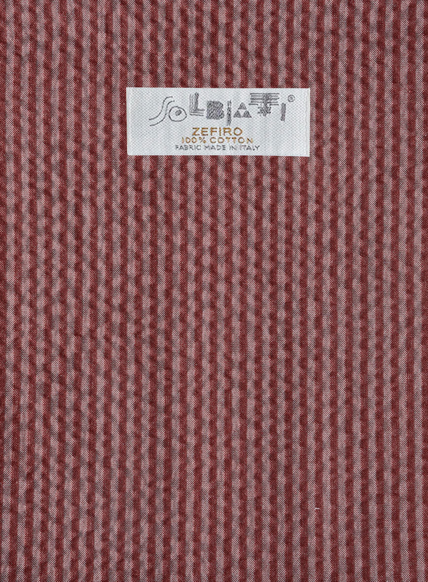 Solbiati Rosewood Seersucker Jacket - Image 3
