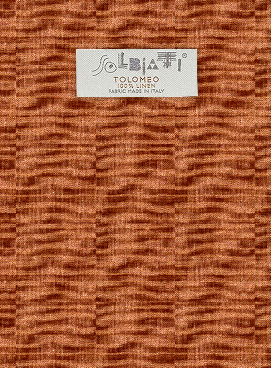 Solbiati Rust Linen Suit - Image 6