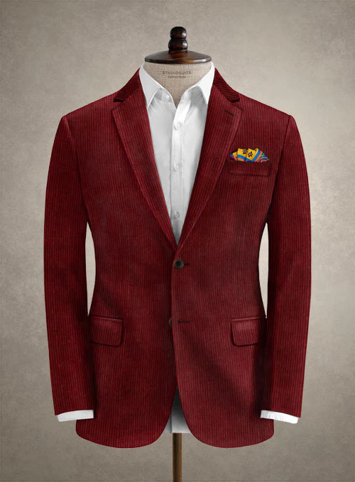 Solbiati Spring Wine Corduroy Suit - Image 3