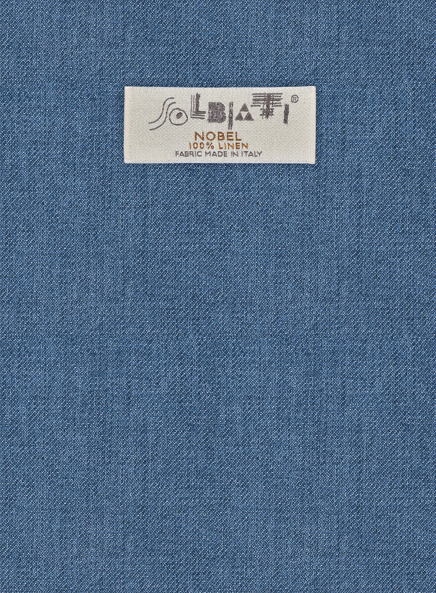Solbiati Twill Stone Blue Linen Suit - Image 6