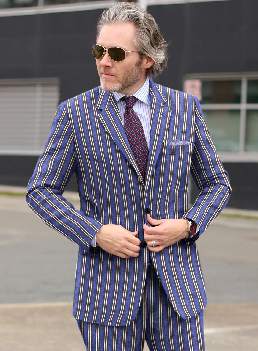 Solbiati Varlli Stripe Linen Suit - Image 2