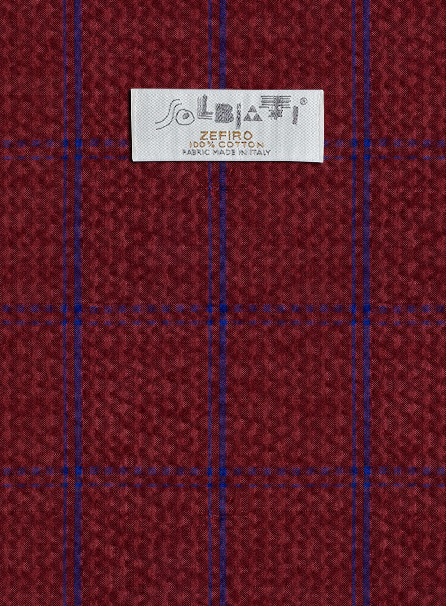 Solbiati Wine Checks Seersucker Pants - Image 4