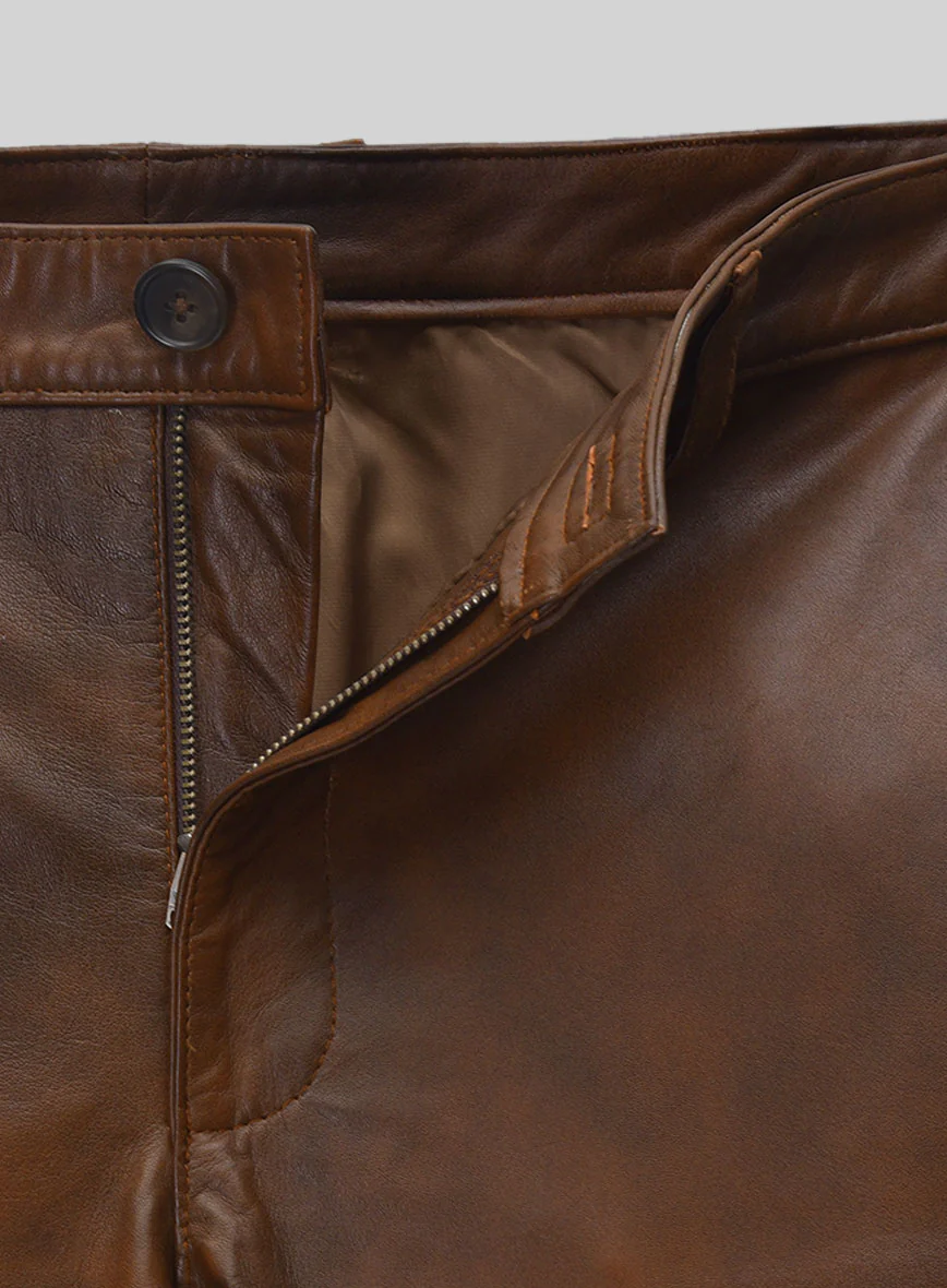 Spanish Brown Medieval Leather Suit - Image 11