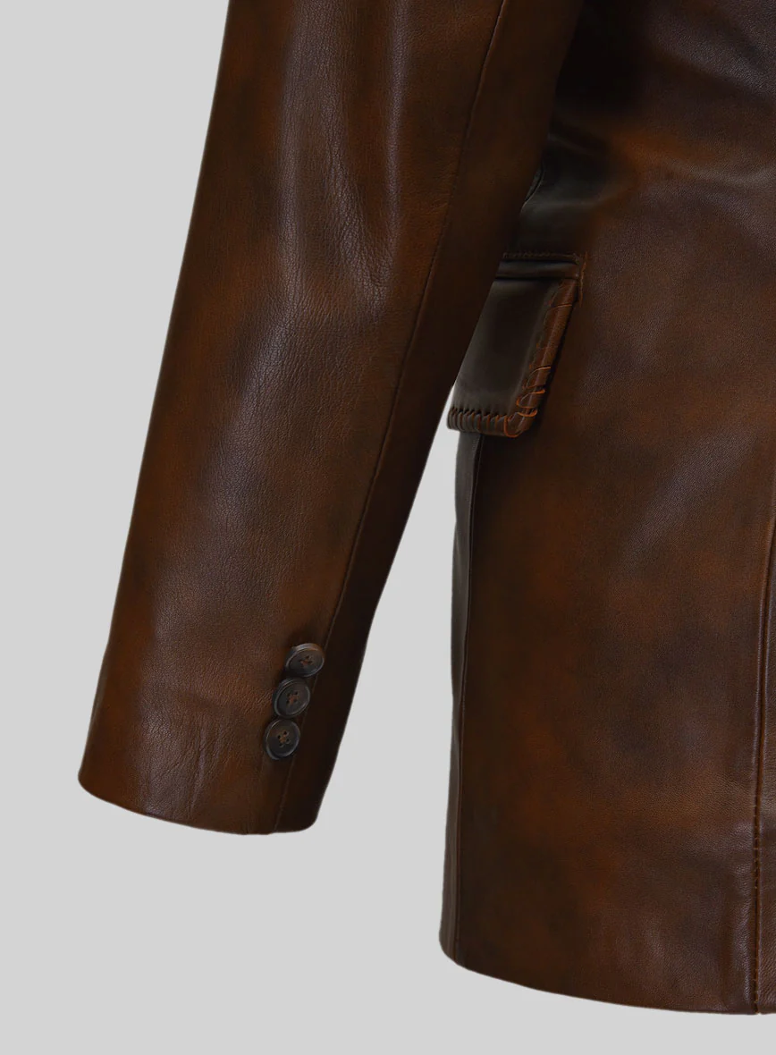 Spanish Brown Medieval Leather Suit - Image 13