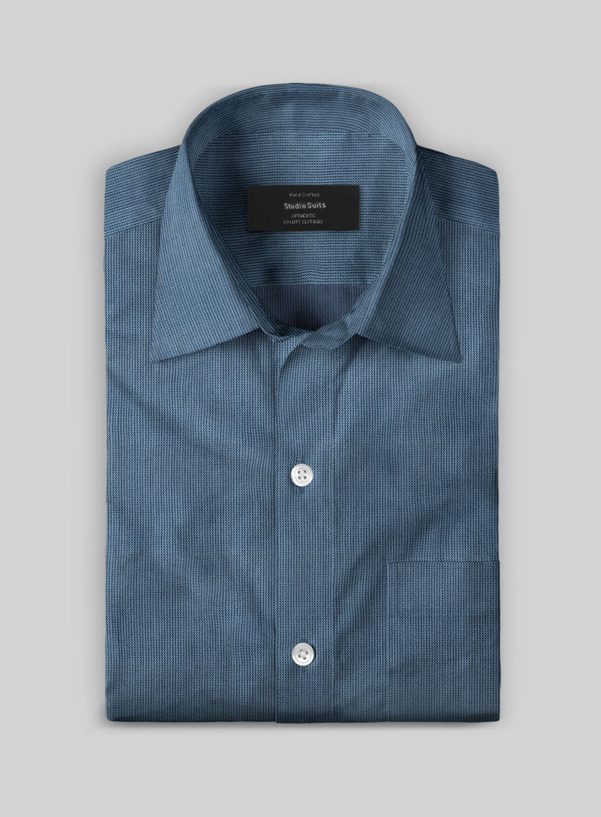Stratford Herringbone Cotton Shirt