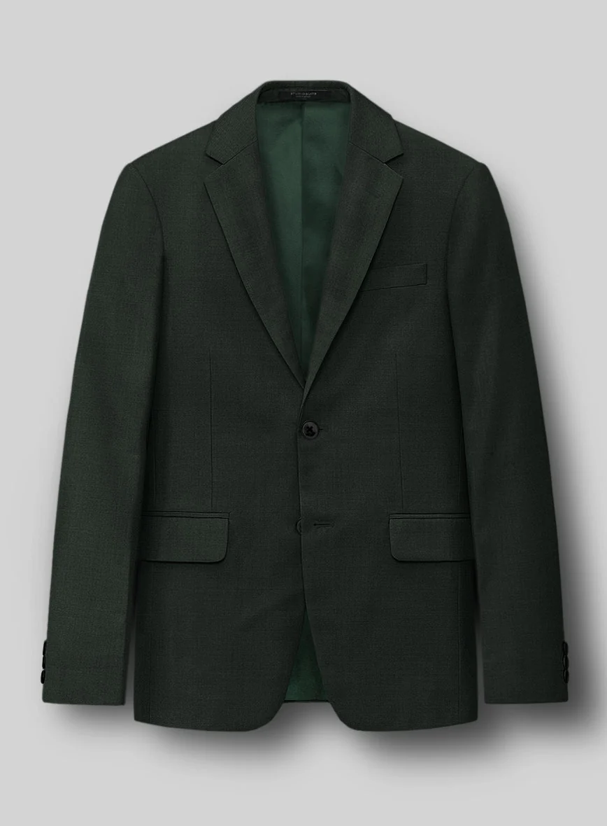 Stretch Green Wool Suit - Image 3