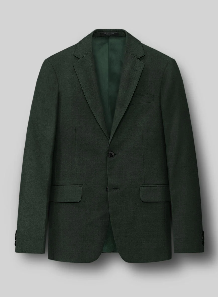 Stretch Green Wool Suit - Big & Tall - Image 3