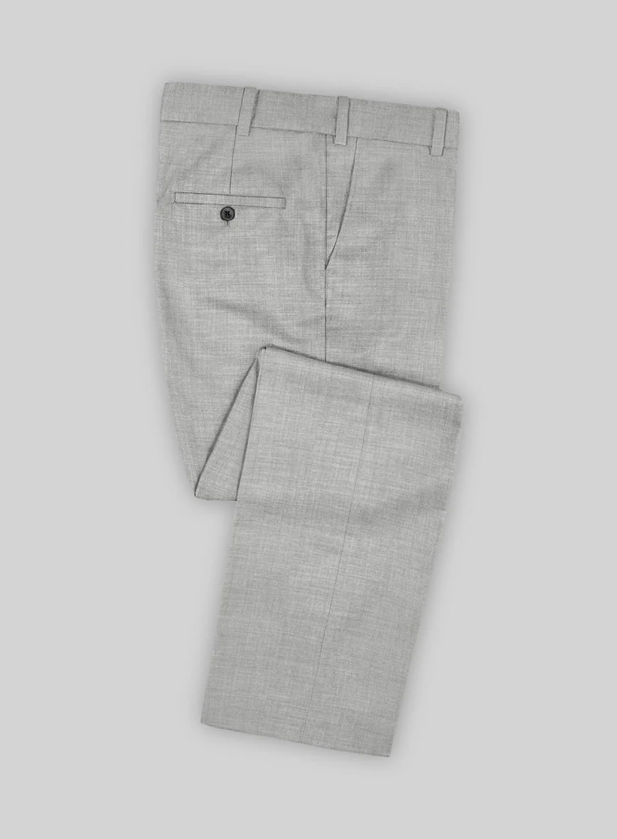 Stretch Light Gray Wool Suit - Image 4