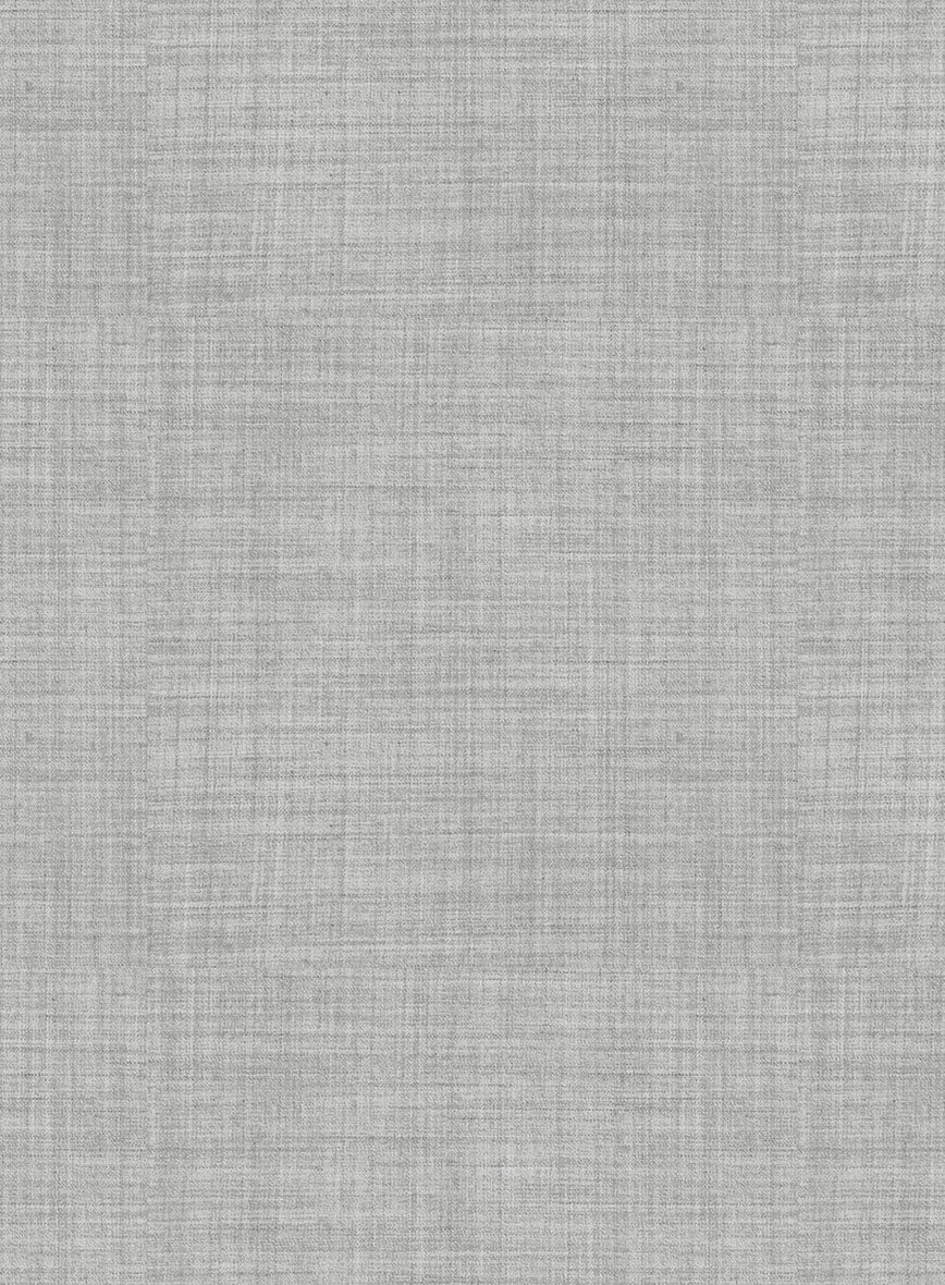Stretch Light Gray Wool Suit - Image 5
