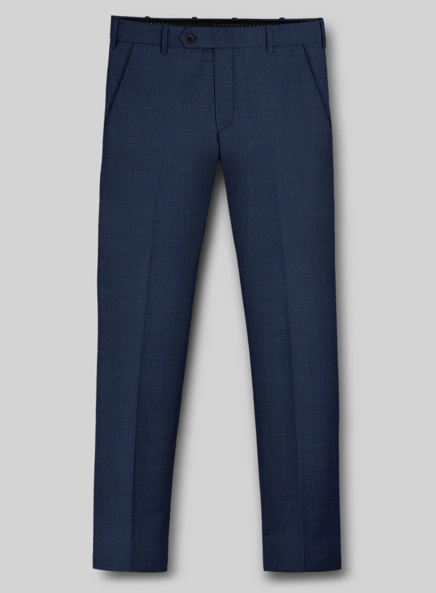 Stretch Royal Blue Wool Suit - Image 4