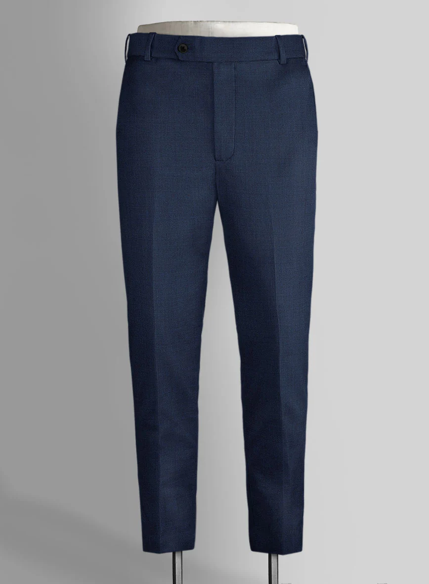 Stretch Royal Blue Wool Suit - Image 5