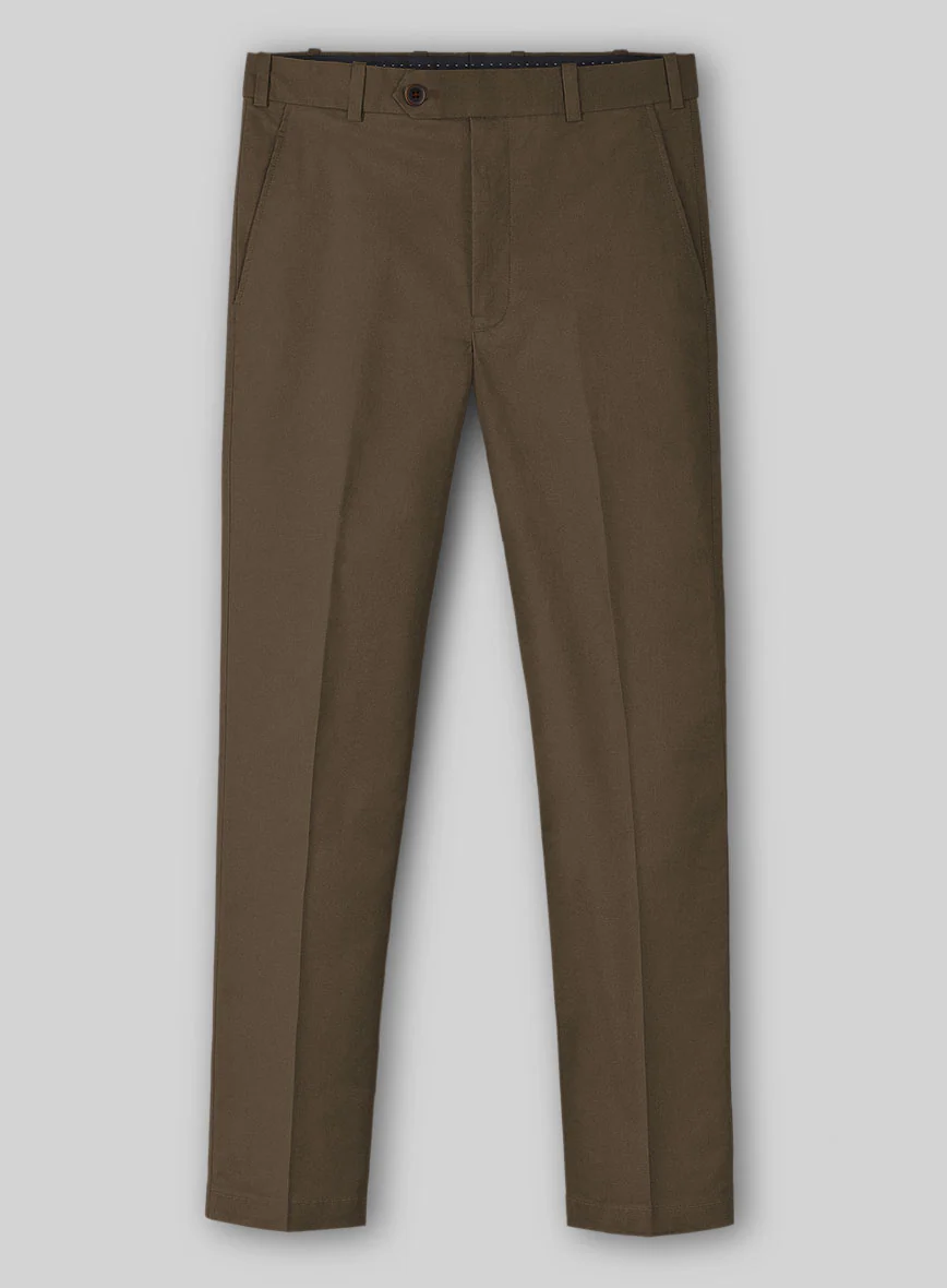 Stretch Summer Brown Chino Suit - Image 7